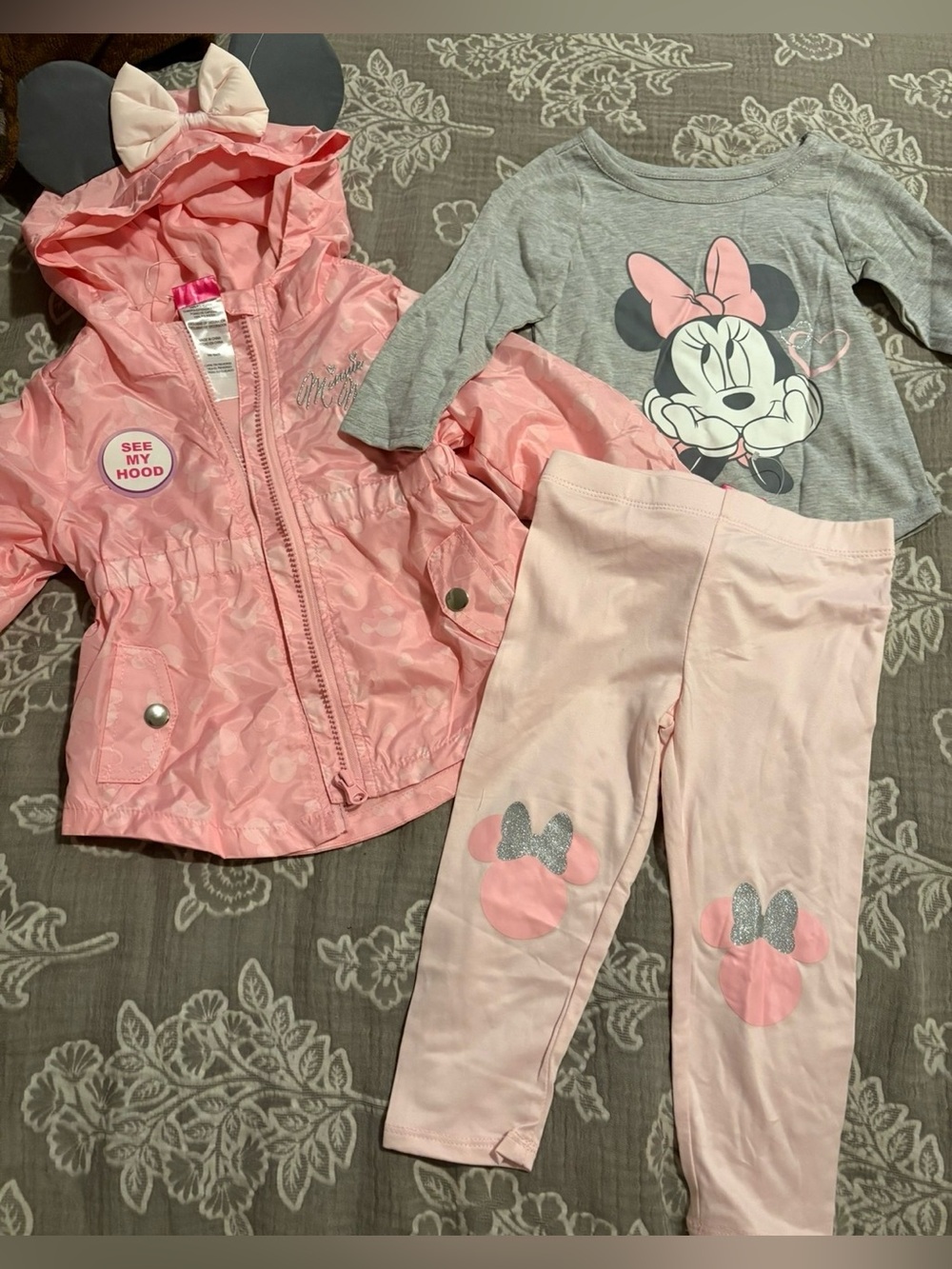 Brand new babygirl 3 piece Disney mini mouse outfit 12m